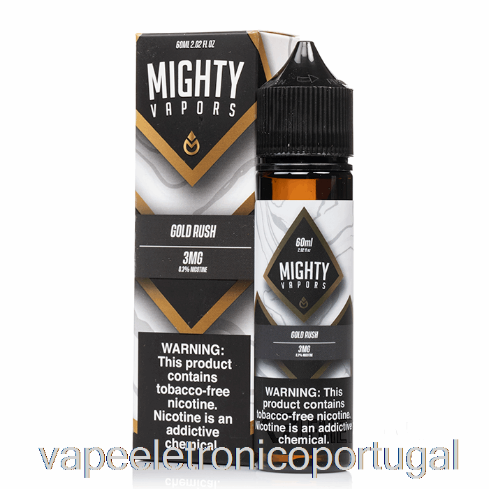 Vape Eletrônico Gold Rush - Vapores Poderosos - 60ml 3mg